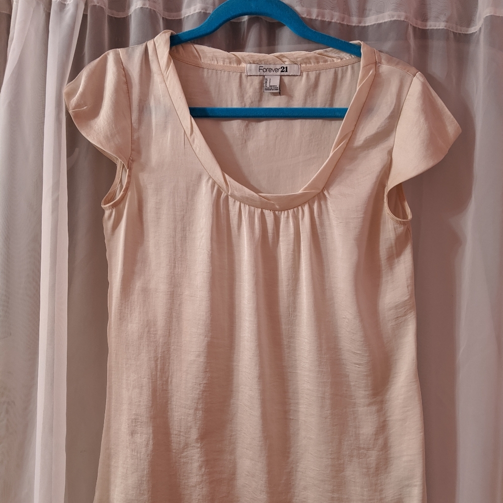 Cream forever 21 shirt - Size small